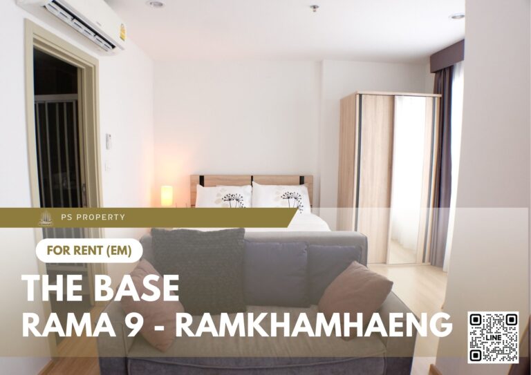 PS83485 – Condo Near ARL Ramkhamhaeng Station For Rent , One bedroom unit at The Base Rama 9 – Ramkhamhaeng