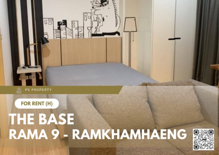 PS67483 – Condo Near ARL Ramkhamhaeng Station For Rent , One bedroom unit at The Base Rama 9 – Ramkhamhaeng