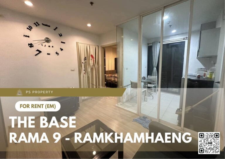 PS38370 – Condo Near ARL Ramkhamhaeng Station For Rent , One bedroom unit at The Base Rama 9 – Ramkhamhaeng
