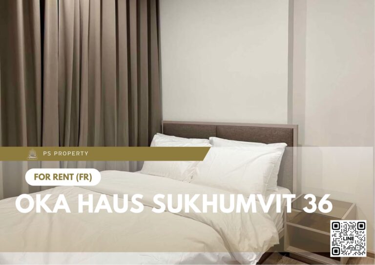 PS83771 – Condo Near BTS Thong Lo Station For Rent , One bedroom unit at OKA HAUS Sukhumvit 36