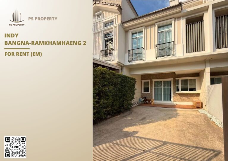 PS81944 – House Near BTS Bang Na Station For Rent , at Indy Bangna-Ramkhamhaeng 2