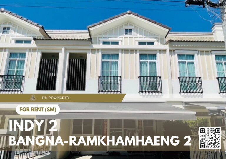 PS82289 – House Near MRT Si Iam Station For Rent , at Indy 2 Bangna-Ramkhamhaeng 2