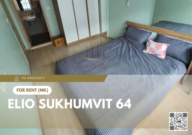 PS10775 – Condo Near BTS Punnawithi Station For Rent , One bedroom unit at Elio Sukhumvit 64