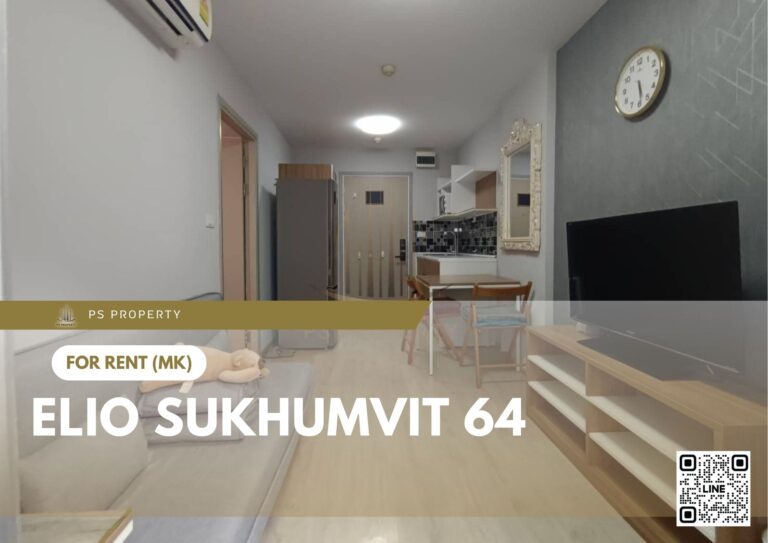PS14050 – Condo Near BTS Punnawithi Station For Rent , One bedroom unit at Elio Sukhumvit 64