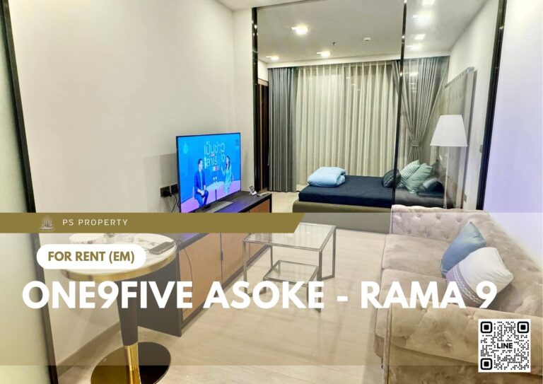 PS55990 – Condo Near MRT Phra Ram 9 Station For Rent , One bedroom unit at One9Five Asoke – Rama 9