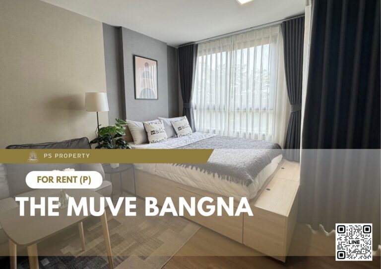 PS80847 – Condo Near MRT Si Iam Station For Rent , One bedroom unit at THE MUVE Bangna