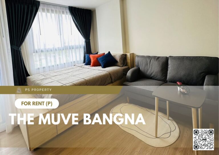 PS80835 – Condo Near MRT Si Iam Station For Rent , One bedroom unit at THE MUVE Bangna
