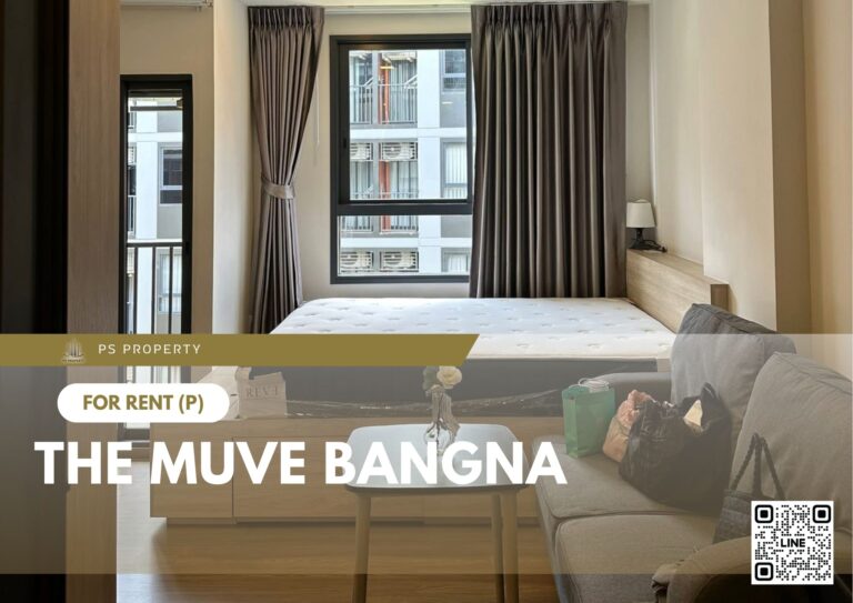 PS80828 – Condo Near MRT Si Iam Station For Rent , One bedroom unit at THE MUVE Bangna
