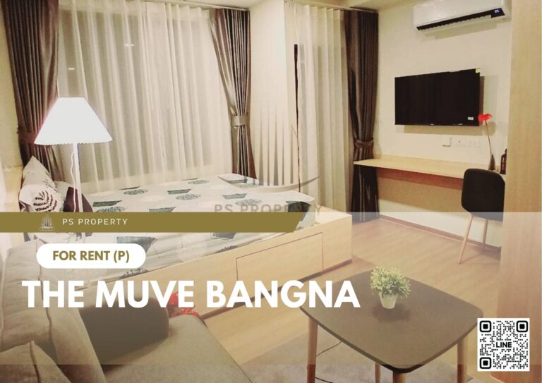 PS46516 – Condo Near MRT Si Iam Station For Rent , One bedroom unit at THE MUVE Bangna