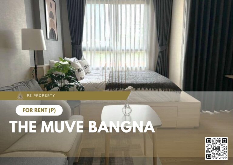 PS24092 – Condo Near MRT Si Iam Station For Rent , One bedroom unit at THE MUVE Bangna