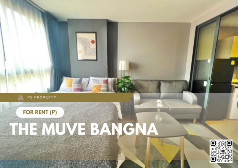 PS11400 – Condo Near MRT Si Iam Station For Rent , One bedroom unit at THE MUVE Bangna