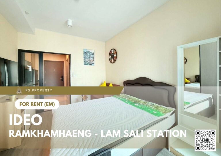 PS84856 – Condo Near MRT Yaek Lam Sali Station For Rent , One bedroom unit at Ideo Ramkhamhaeng – Lam Sali Station
