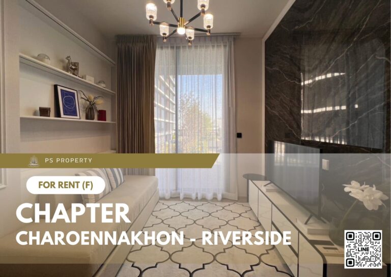 PS85236 – Condo Near BTS Krung Thon Buri Station For Rent , Two bedroom unit at Chapter Charoennakhon – Riverside