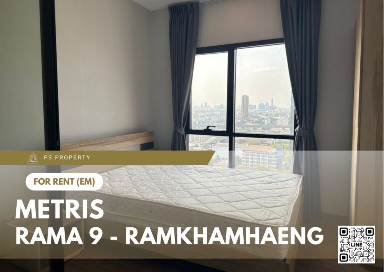 PS82023 – Condo Near ARL Ramkhamhaeng Station For Rent , One bedroom unit at Metris Rama 9 – Ramkhamhaeng