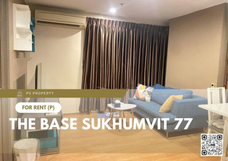 PS13917 – Condo Near BTS on nut Station For Rent , One bedroom unit at The Base Sukhumvit 77