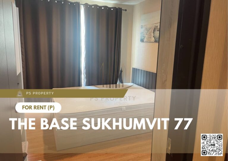 PS12862 – Condo Near BTS on nut Station For Rent , One bedroom unit at The Base Sukhumvit 77