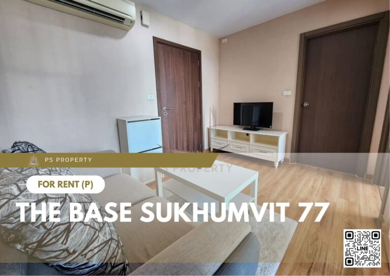 PS44408 – Condo Near BTS on nut Station For Rent , One bedroom unit at The Base Sukhumvit 77
