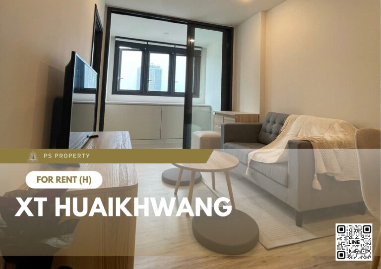 PS85380 – Condo Near MRT HUAIKHWANG Station For Rent , One bedroom unit at XT HUAIKHWANG