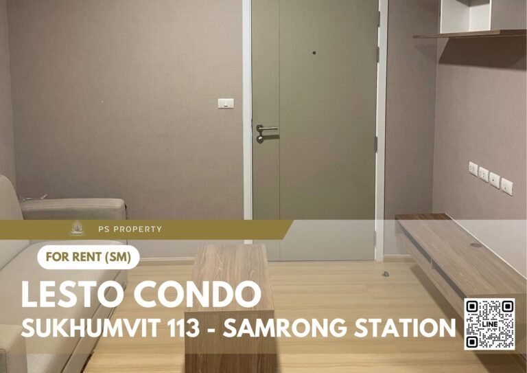 PS82208 – Condo Near BTS Samrong Station For Rent , One bedroom unit at Lesto Condo Sukhumvit 113 – Samrong Station