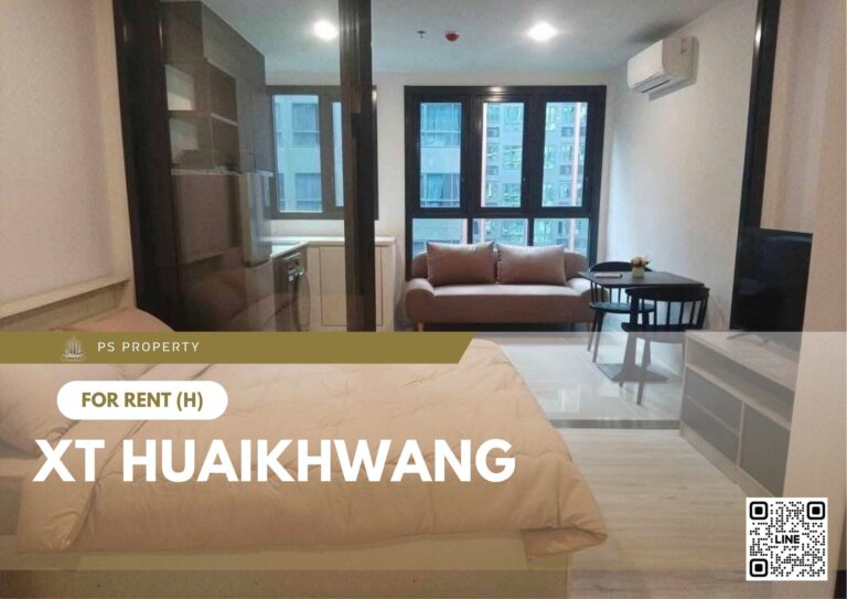 PS85982 – Condo Near MRT HUAIKHWANG Station For Rent , One bedroom unit at XT HUAIKHWANG