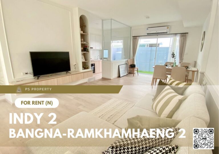 PS86339 – House Near MRT Si Iam Station For Rent , at Indy 2 Bangna-Ramkhamhaeng 2
