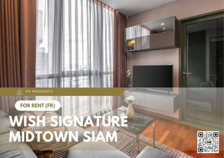 PS43822 – Condo Near BTS Ratchathewi Station For Rent , One bedroom unit at Wish Signature Midtown Siam
