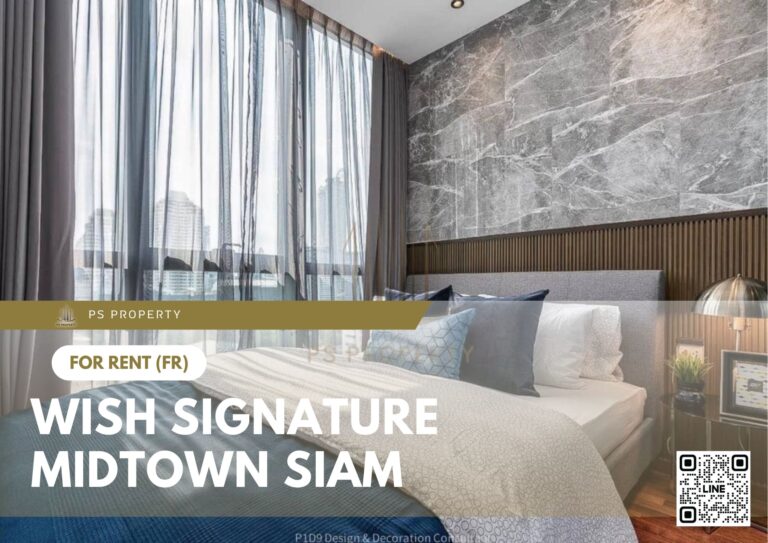 PS28243 – Condo Near BTS Ratchathewi Station For Rent , One bedroom unit at Wish Signature Midtown Siam
