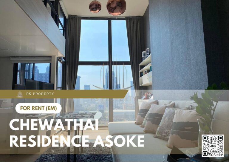 PS31289 – Condo Near MRT Phra Ram 9 Station For Rent , One bedroom unit at Chewathai Residence Asoke