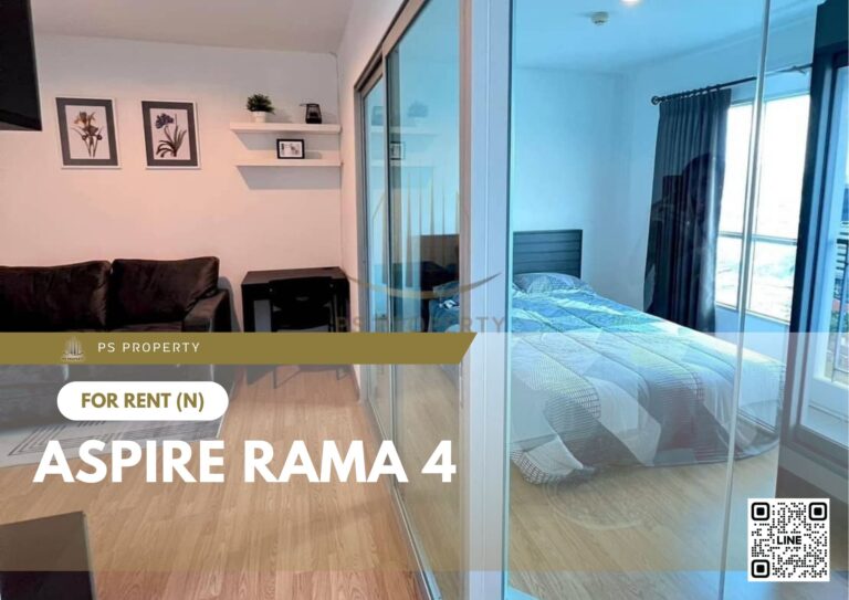PS15058 – Condo Near BTS Ekkamai Station For Rent , One bedroom unit at Aspire Rama 4