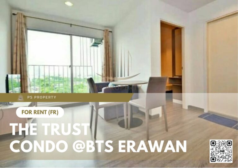 PS30386 – Condo Near BTS Chang Erawan Station For Rent , One bedroom unit at The Trust Condo @BTS Erawan