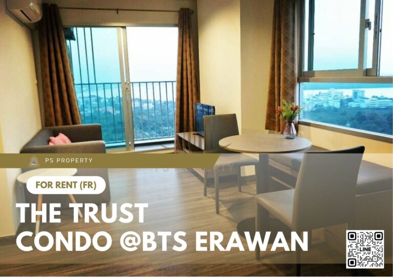 PS38601 – Condo Near BTS Chang Erawan Station For Rent , One bedroom unit at The Trust Condo @BTS Erawan