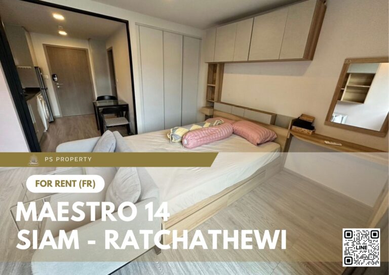 PS83663 – Condo Near BTS Ratchathewi Station For Rent , One bedroom unit at Maestro 14 Siam – Ratchathewi