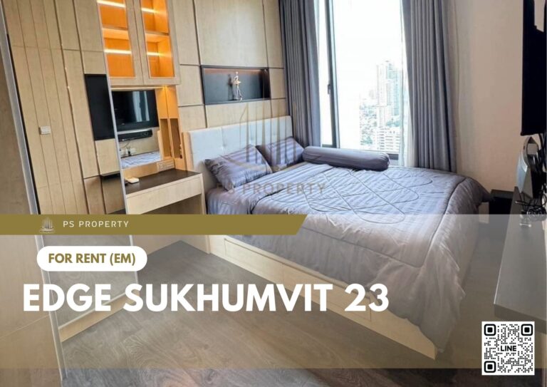 PS26353 – Condo Near BTS Asok Station For Rent , One bedroom unit at Edge Sukhumvit 23