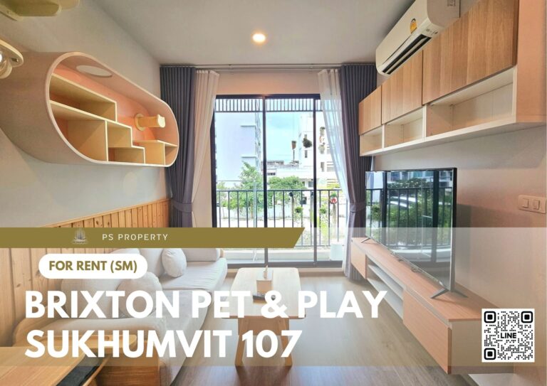 PS86824 – Condo Near BTS Bearing Station For Rent , One bedroom unit at BRIXTON Pet & Play Sukhumvit 107