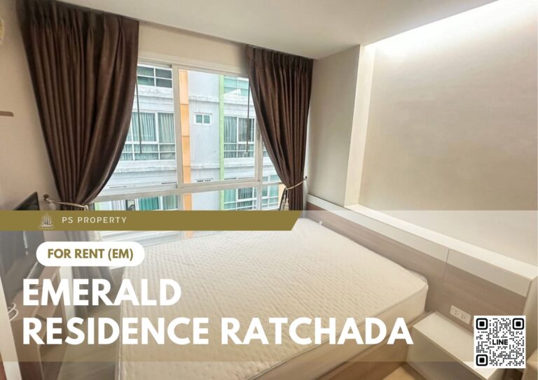 PS84653 – Condo Near MRT Huai Khwang Station For Rent , One bedroom unit at Emerald Residence Ratchada