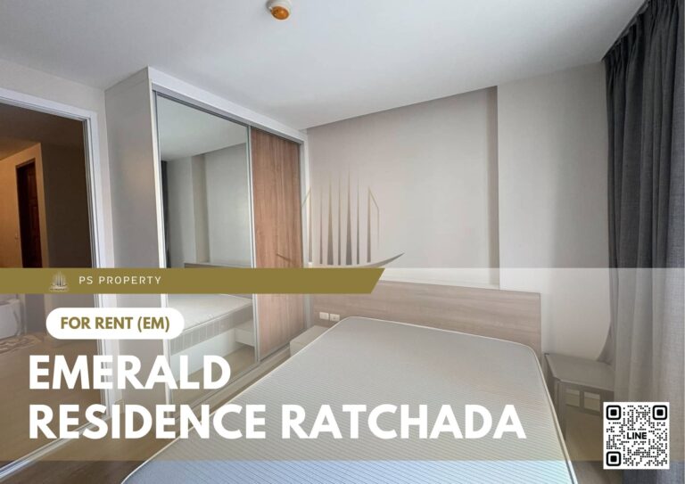PS52073 – Condo Near MRT Huai Khwang Station For Rent , One bedroom unit at Emerald Residence Ratchada