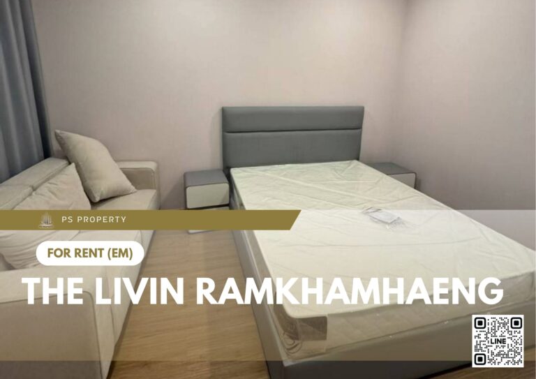 PS86579 – Condo Near MRT Yaek Lam Sali Station For Rent , One bedroom unit at The Livin Ramkhamhaeng