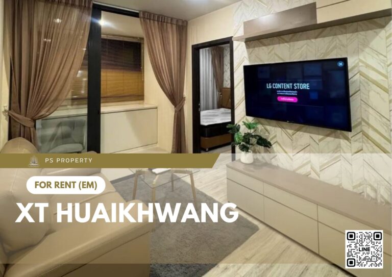 PS84832 – Condo Near MRT HUAIKHWANG Station For Rent , One bedroom unit at XT HUAIKHWANG