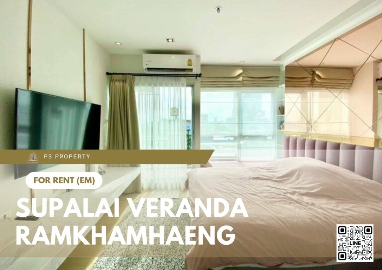 PS86271 – Condo Near MRT Rajamangala National Stadium Station For Rent , One bedroom unit at Supalai Veranda Ramkhamhaeng