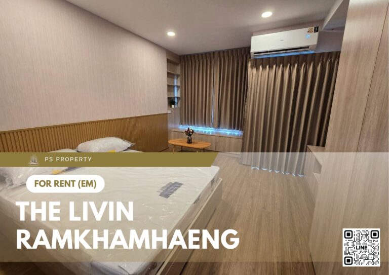 PS86178 – Condo Near MRT Yaek Lam Sali Station For Rent , One bedroom unit at The Livin Ramkhamhaeng