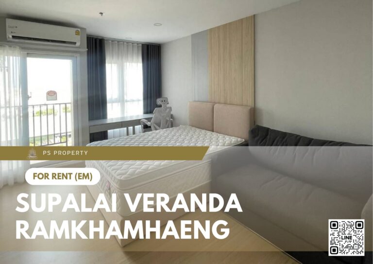 PS85972 – Condo Near MRT Rajamangala National Stadium Station For Rent , One bedroom unit at Supalai Veranda Ramkhamhaeng