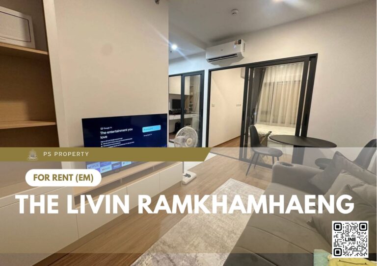 PS85727 – Condo Near MRT Yaek Lam Sali Station For Rent , One bedroom unit at The Livin Ramkhamhaeng