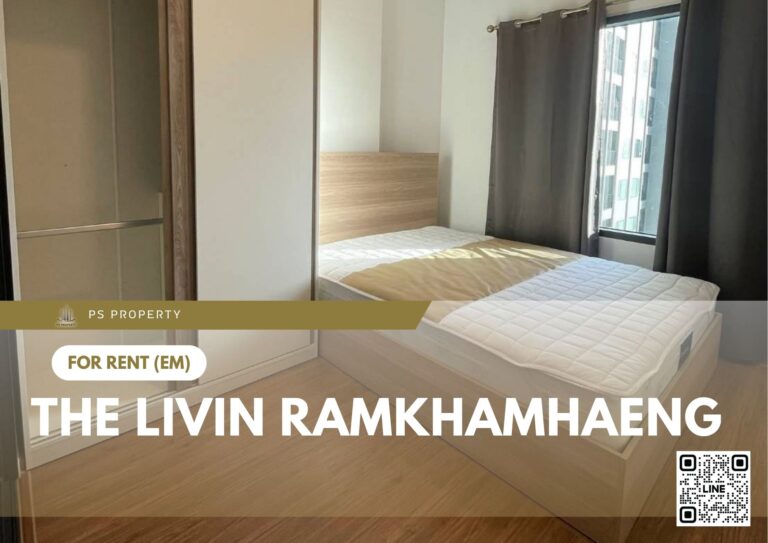 PS85716 – Condo Near MRT Yaek Lam Sali Station For Rent , One bedroom unit at The Livin Ramkhamhaeng