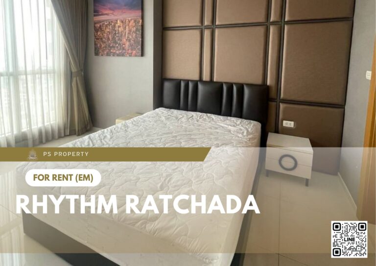 PS84731 – Condo Near MRT Ratchadaphisek Station For Rent , One bedroom unit at Rhythm Ratchada
