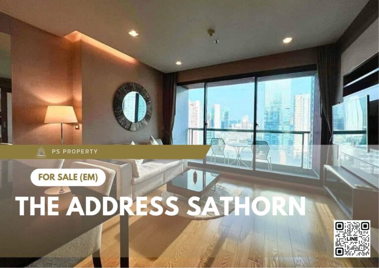 PS85605 – Condo Near BTS Surasak Station For Sale , One bedroom unit at The Address Sathorn
