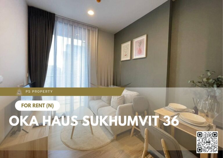 PS23346 – Condo Near BTS Thong Lo Station For Rent , One bedroom unit at OKA HAUS Sukhumvit 36
