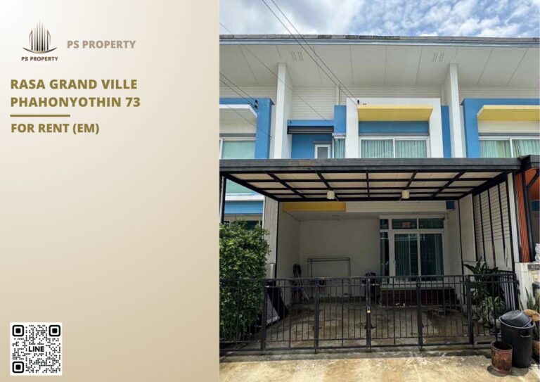 PS82781 – House Near BTS Yaek Kor Por Aor Station For Rent , at Rasa Grand Ville Phahonyothin 73