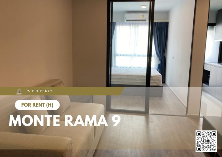 PS87324 – Condo Near ARL Ramkhamhaeng Station For Rent , One bedroom unit at Monte Rama 9