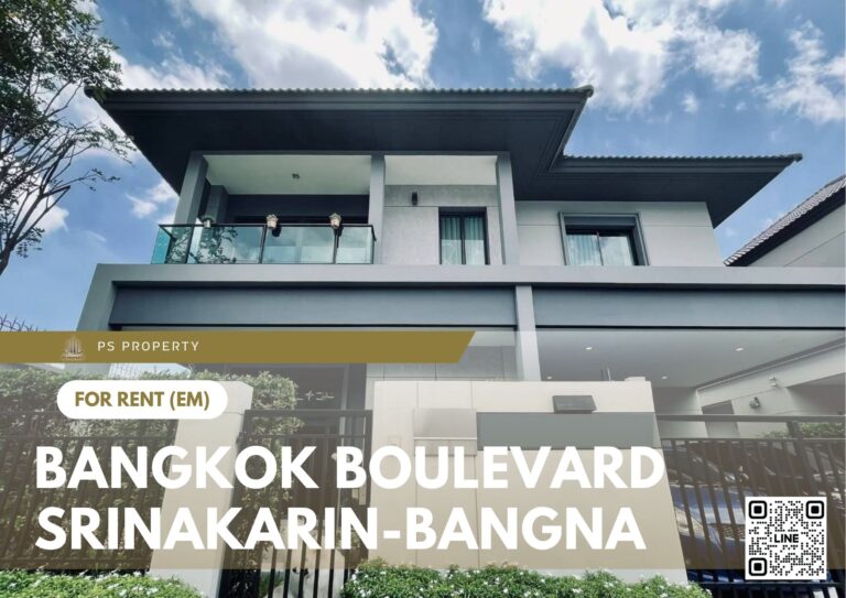 PS85646 – House Near MRT Si Dan Station For Rent , at Bangkok Boulevard Srinakarin-Bangna