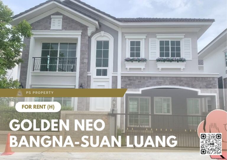 PS87032 – House Near ARL Ban Thap Chang Station For Rent , at Golden Neo Bangna-Suan Luang